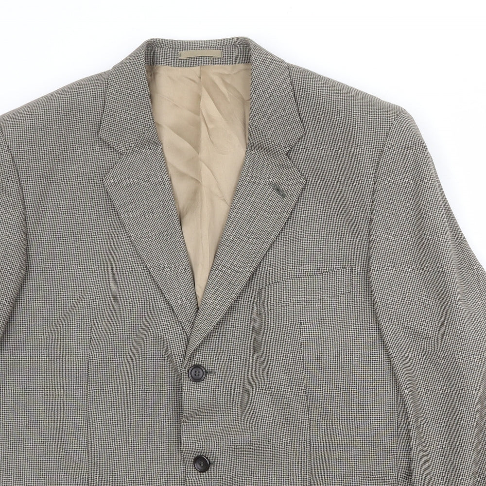 Mens UK Size 42 Brook Taverner Regular Beige Suit Jacket