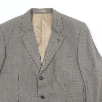 Mens UK Size 42 Brook Taverner Regular Beige Suit Jacket