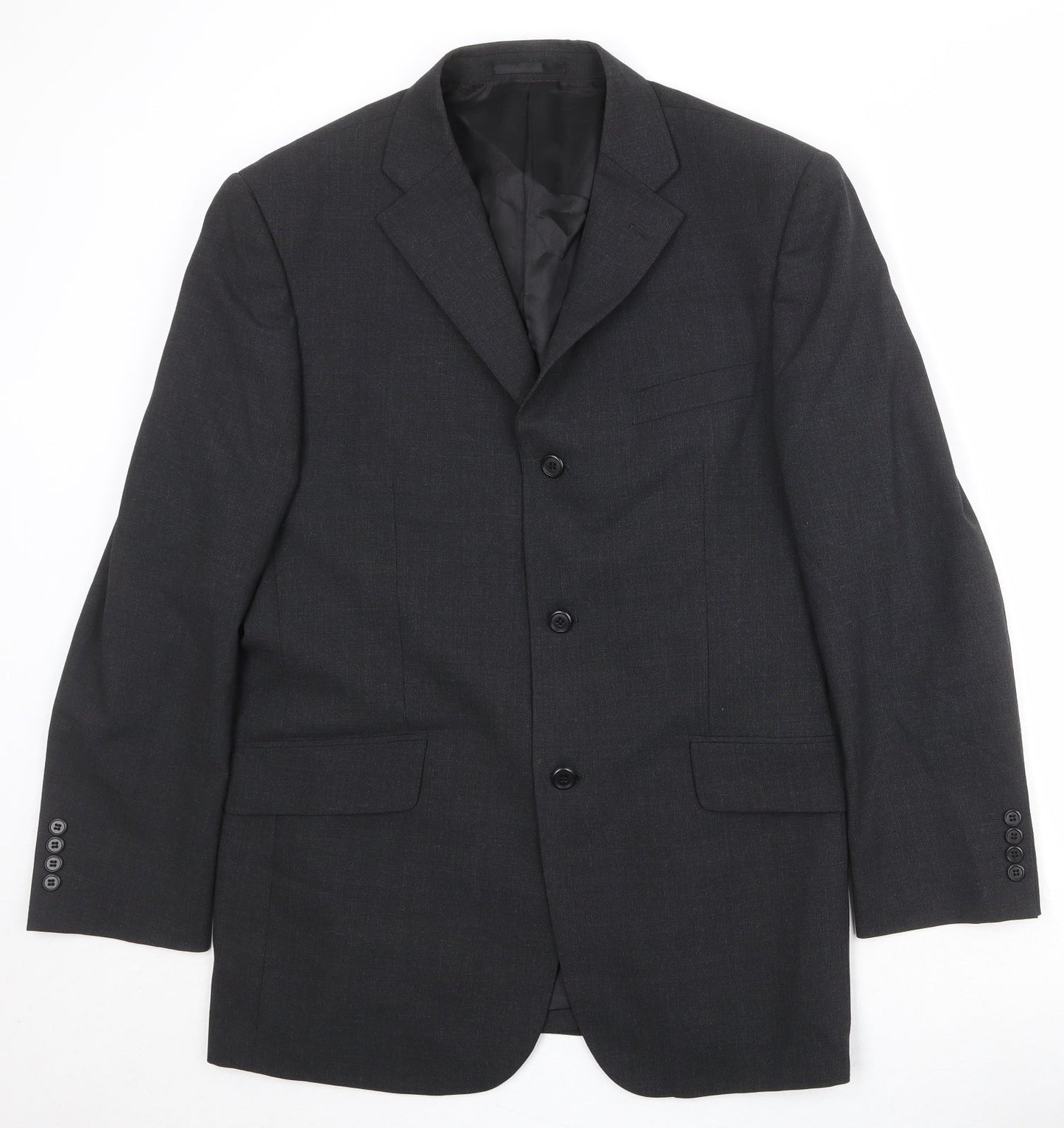 Mens UK Size 42 Charlton Grey Regular Grey Suit Jacket