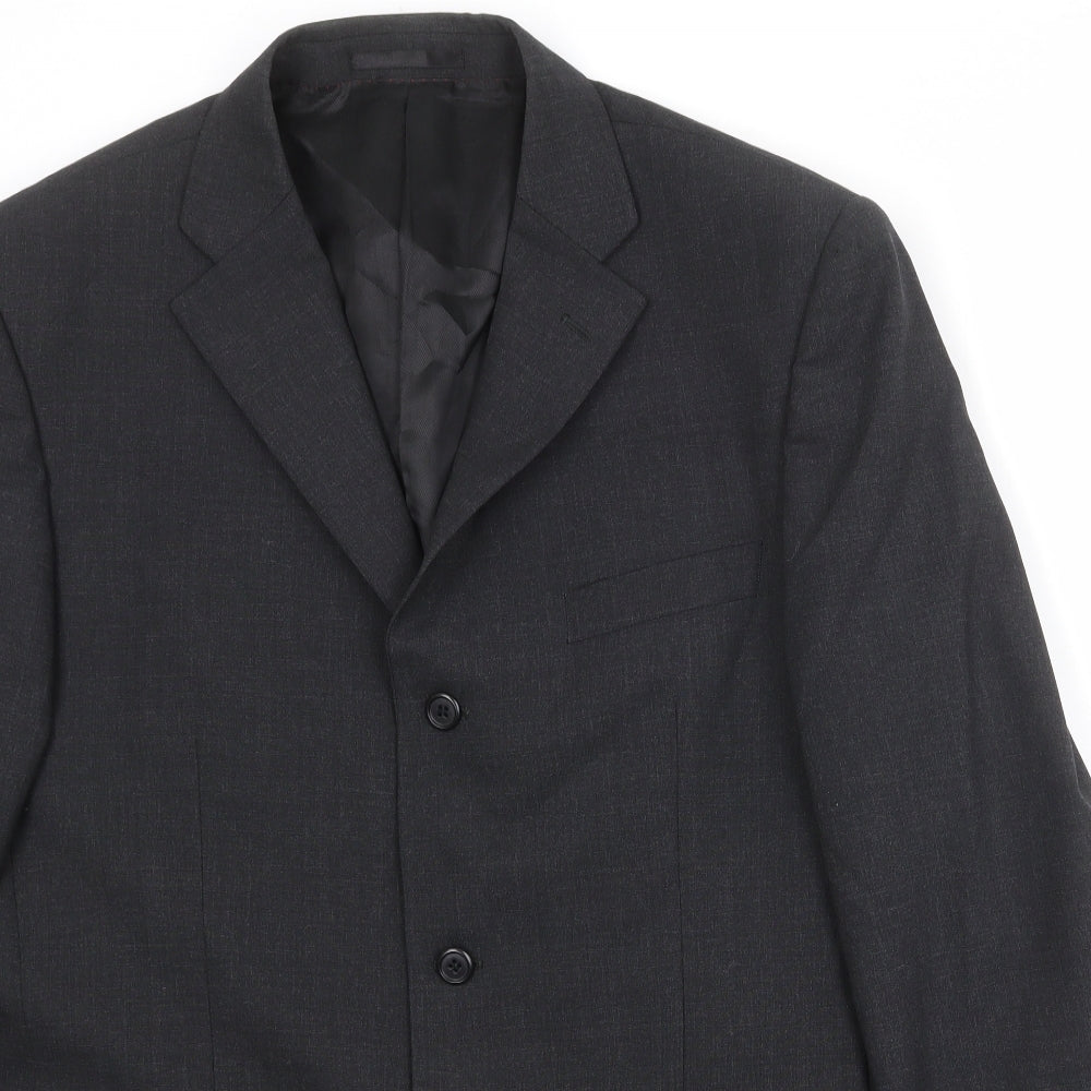 Mens UK Size 42 Charlton Grey Regular Grey Suit Jacket