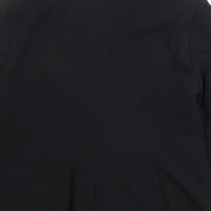 NEXT Womens Black Polyester Jacket Blazer Size 18