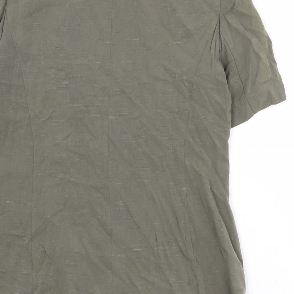 Country Casuals Womens Green Modal Jacket Blazer Size 14