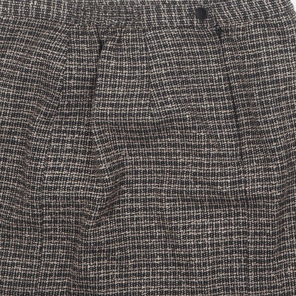Norton Womens Brown Geometric Polyester A-Line Skirt Size 6 Zip