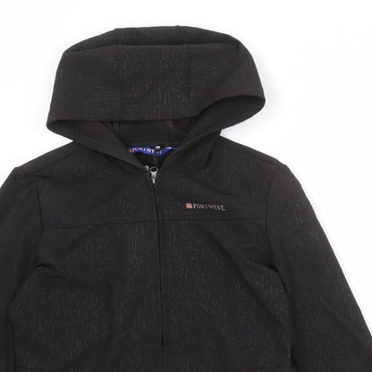Womens UK Size 12 Portwest Black Jacket