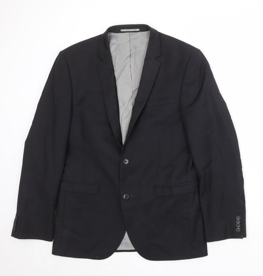 Mens UK Size 38 NEXT Regular Black Suit Jacket