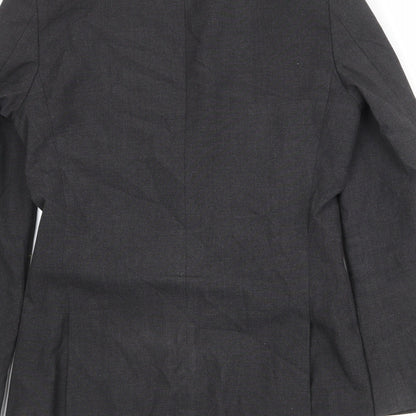 NEXT Mens Grey Polyester Jacket Suit Jacket Size 36 Regular