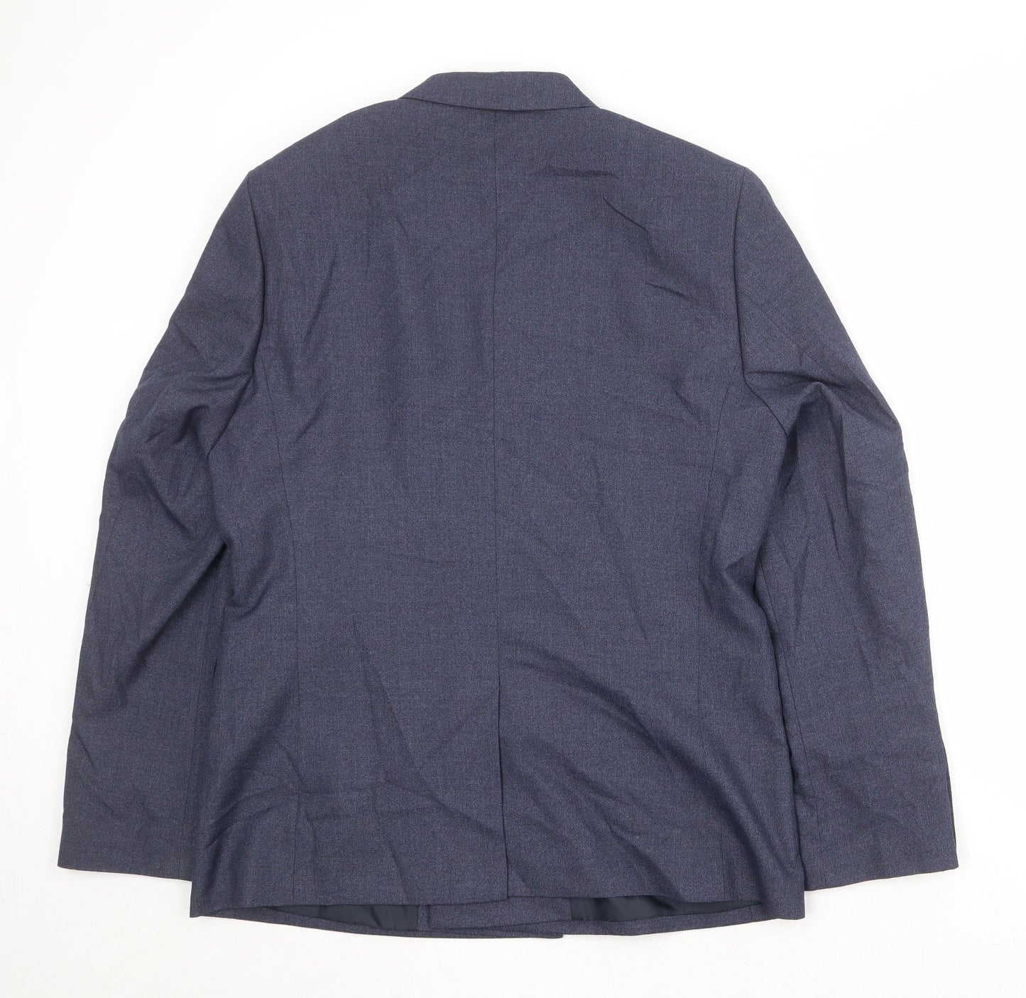 Mens UK Size 42 Boohoo Regular Blue Suit Jacket