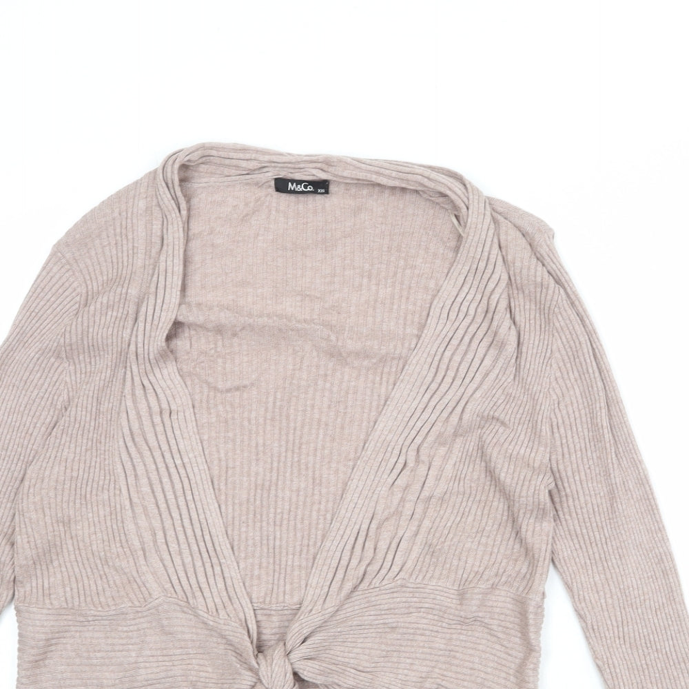 Womens UK Size 2XL M&Co Beige Cardigan Jumper