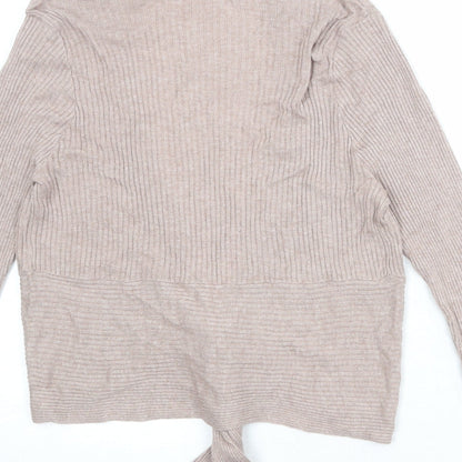 Womens UK Size 2XL M&Co Beige Cardigan Jumper