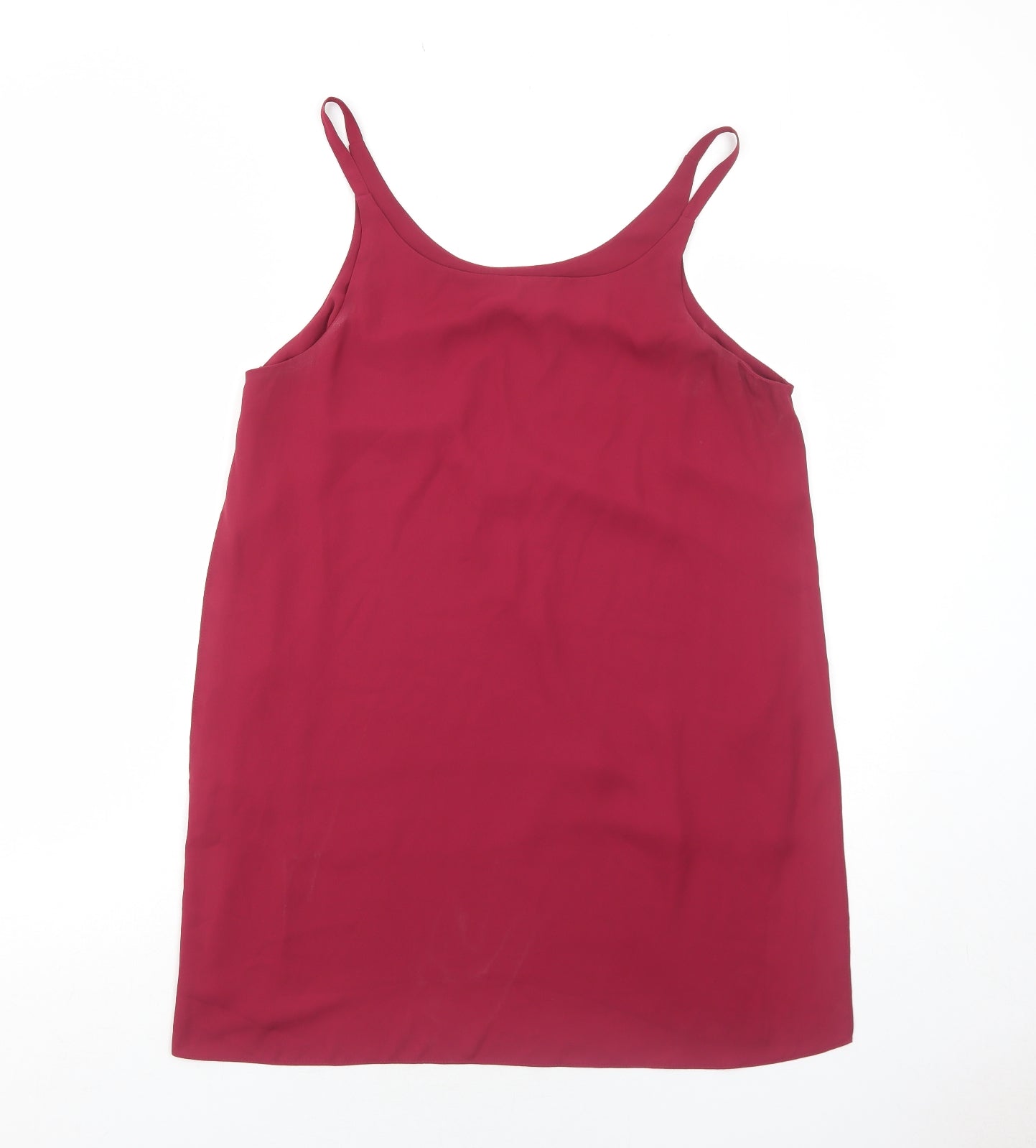 Womens UK Size 14 Dorothy Perkins Red Basic Tank