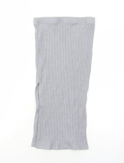 FOREVER 21 Womens Grey Polyester Bandage Skirt Size M