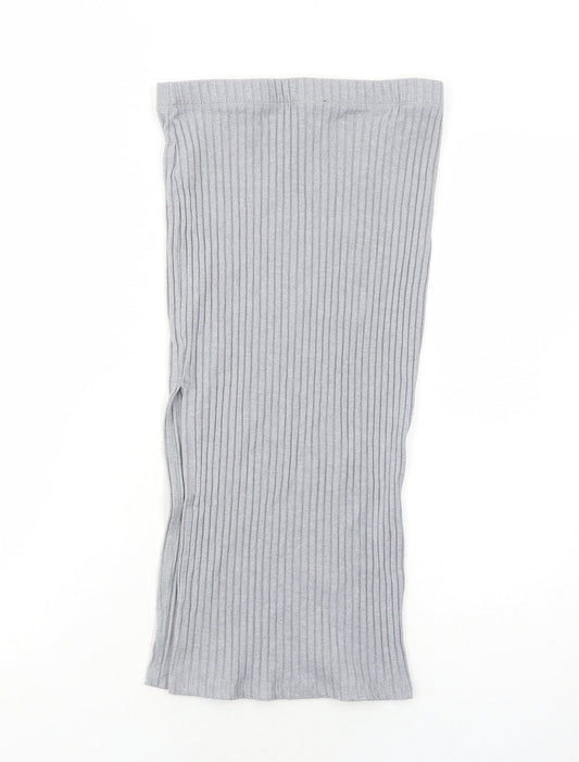 FOREVER 21 Womens Grey Polyester Bandage Skirt Size M