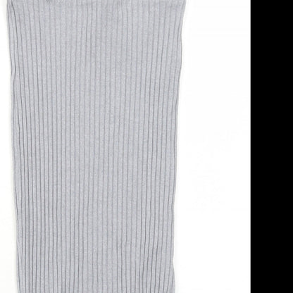 FOREVER 21 Womens Grey Polyester Bandage Skirt Size M