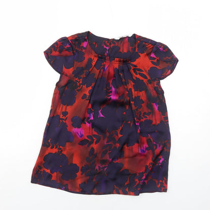 Womens UK Size 6 Debenhams Multicoloured Basic Blouse