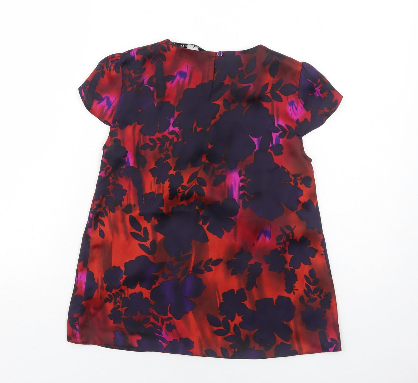 Womens UK Size 6 Debenhams Multicoloured Basic Blouse