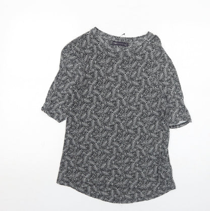 Womens UK Size 12 Marks and Spencer Black Basic T-Shirt
