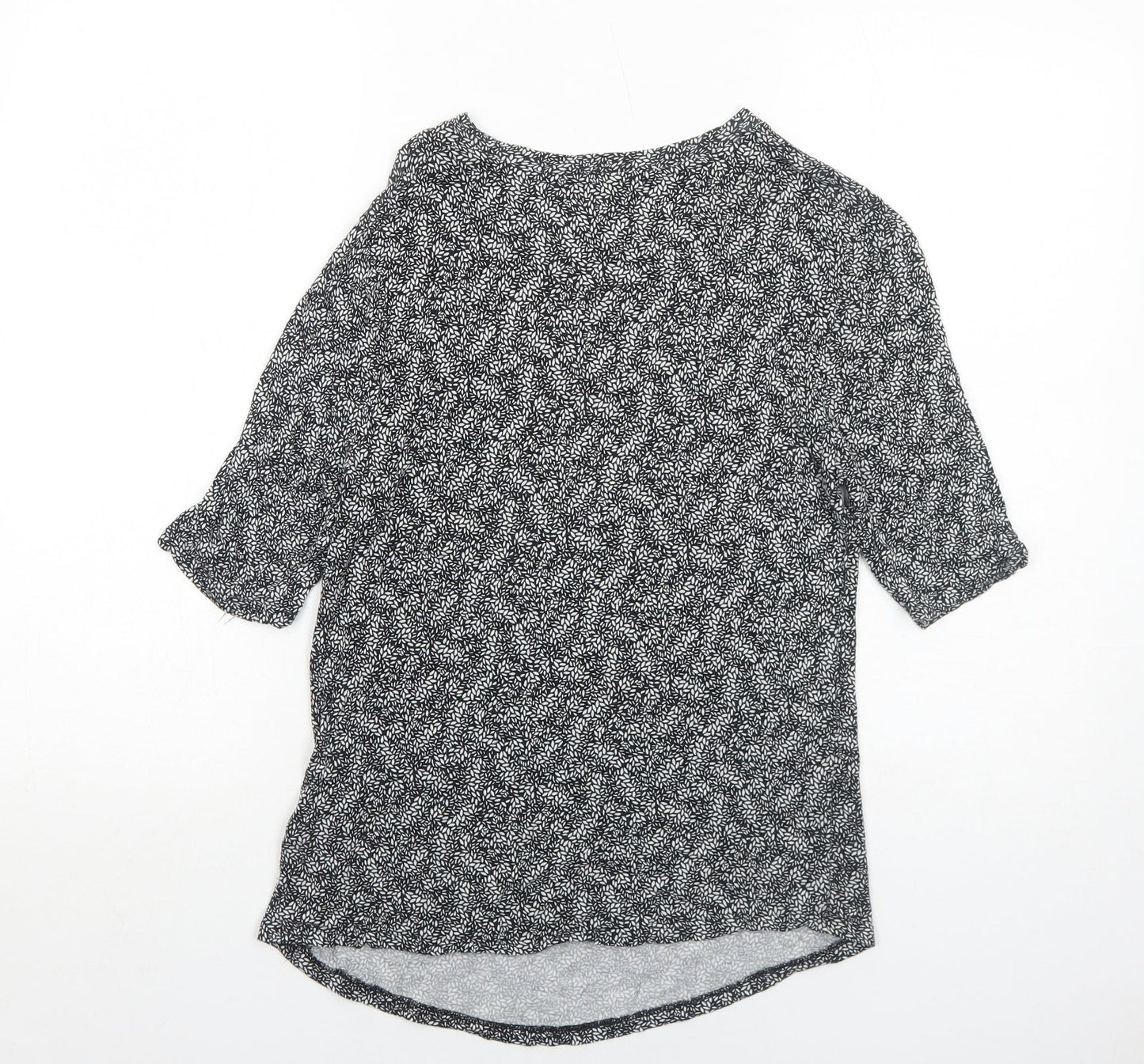Womens UK Size 12 Marks and Spencer Black Basic T-Shirt