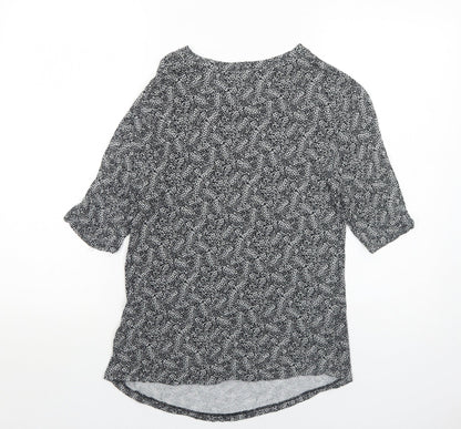 Womens UK Size 12 Marks and Spencer Black Basic T-Shirt