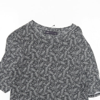 Womens UK Size 12 Marks and Spencer Black Basic T-Shirt