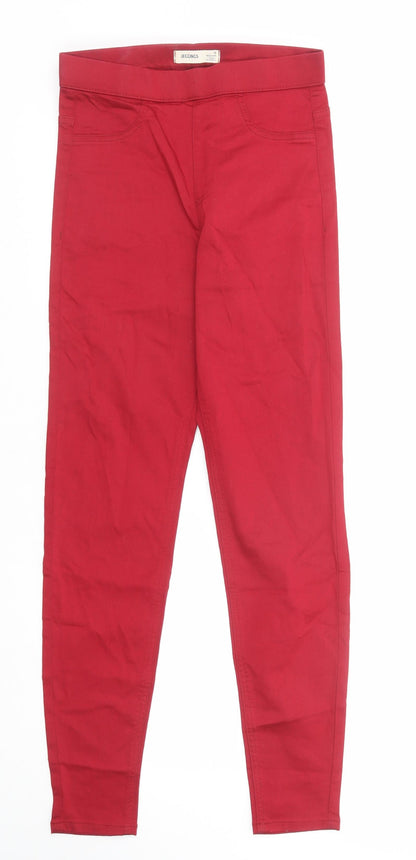 Womens UK Size 6 Marks and Spencer Regular Fit Jegging Red Jeans
