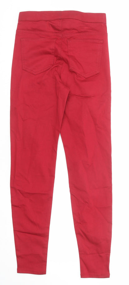 Womens UK Size 6 Marks and Spencer Regular Fit Jegging Red Jeans