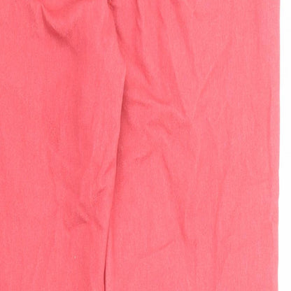 NEXT Womens Pink Cotton Skinny Jeans Size 10 Regular Zip