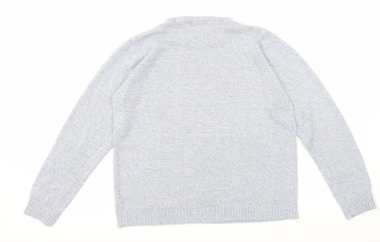 Womens UK Size 14 EWM Blue Pullover Jumper