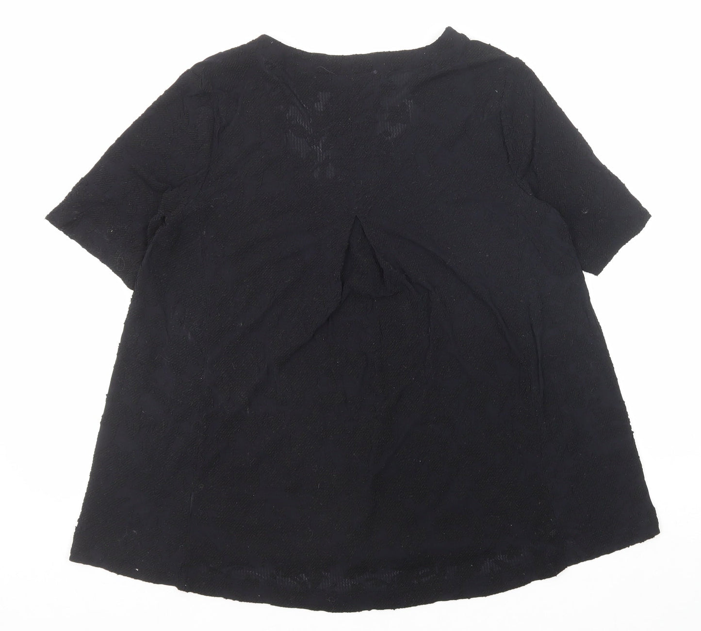 Womens UK Size 12 Marks and Spencer Black Basic Blouse