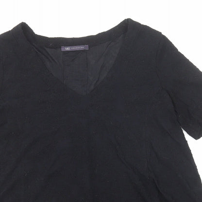 Womens UK Size 12 Marks and Spencer Black Basic Blouse