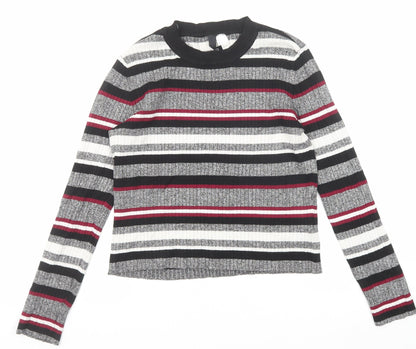 Womens UK Size M Divided by H&M Multicoloured Pullover Jumper