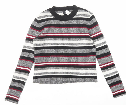 Womens UK Size M Divided by H&M Multicoloured Pullover Jumper
