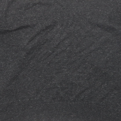 Gap Womens Black V-Neck Cotton Pullover Jumper Size M