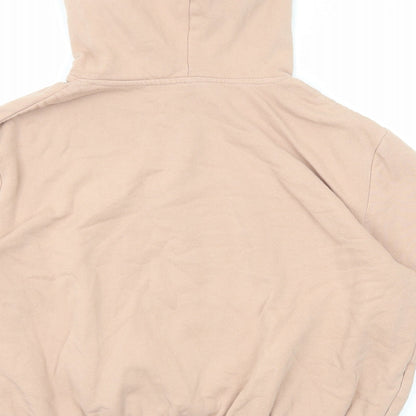 H&M Womens Pink Cotton Pullover Hoodie Size M Pullover