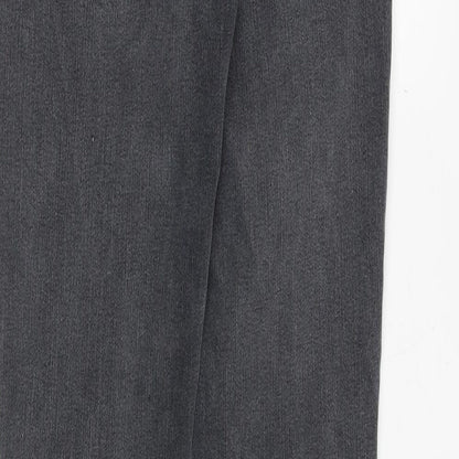 And/Or Womens Grey Cotton Skinny Jeans Size 28 in Extra-Slim Zip
