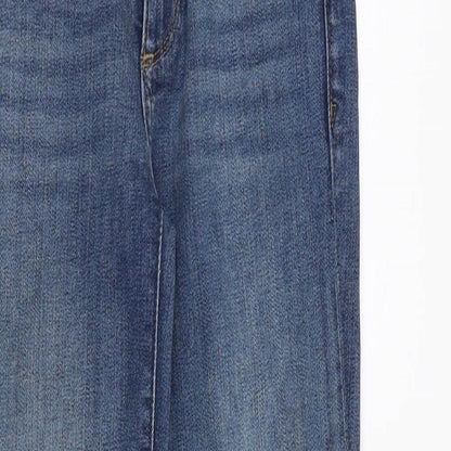 Gap Womens Blue Cotton Skinny Jeans Size 26 in Regular Zip