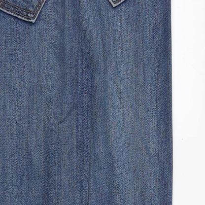 Gap Womens Blue Cotton Skinny Jeans Size 26 in Regular Zip