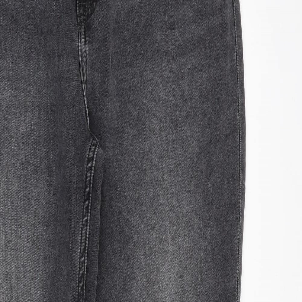 Womens UK Size 10 H&M Regular Fit Skinny Grey Jeans