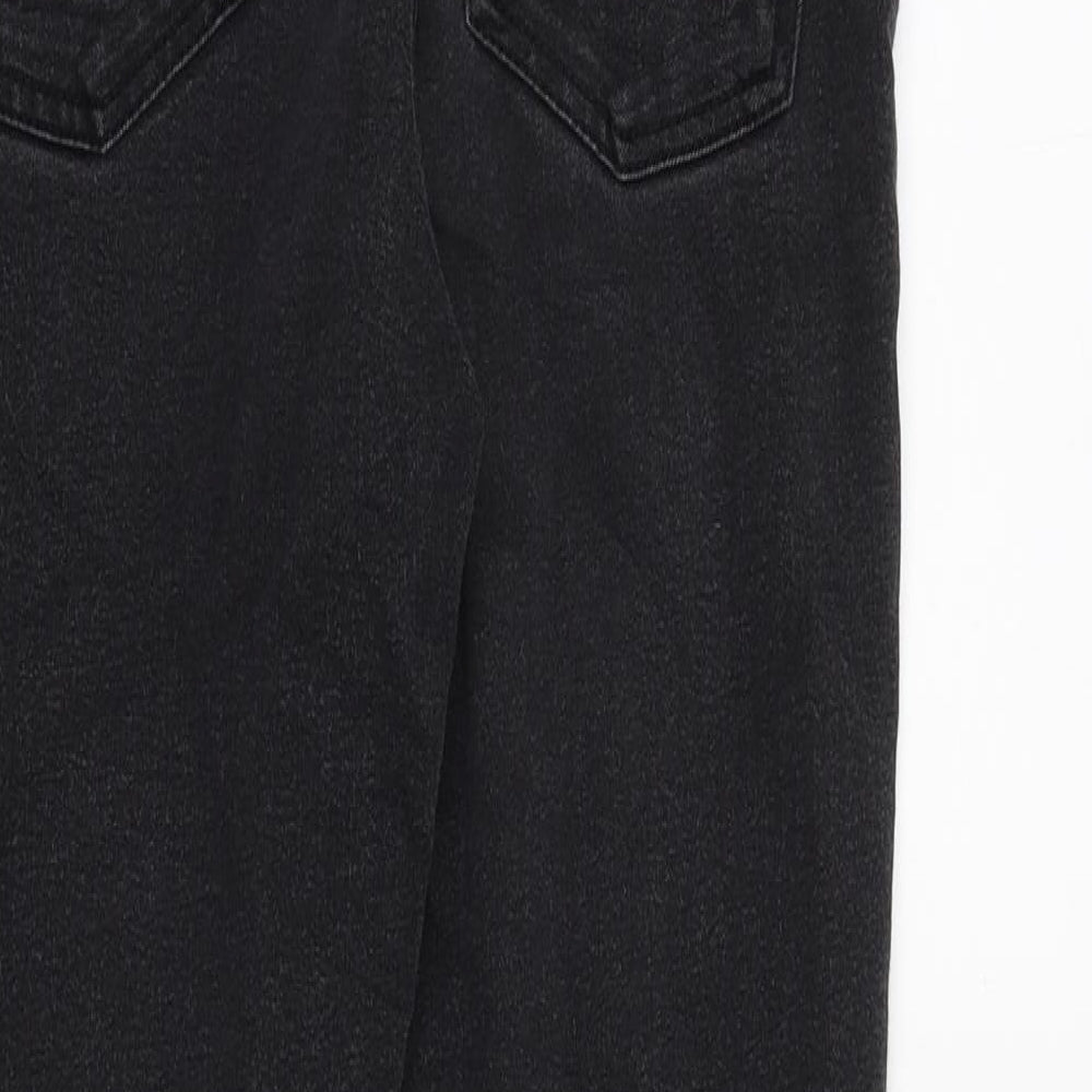 Linea Womens Black Cotton Skinny Jeans Size 8 Regular Zip