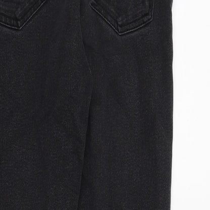 Linea Womens Black Cotton Skinny Jeans Size 8 Regular Zip