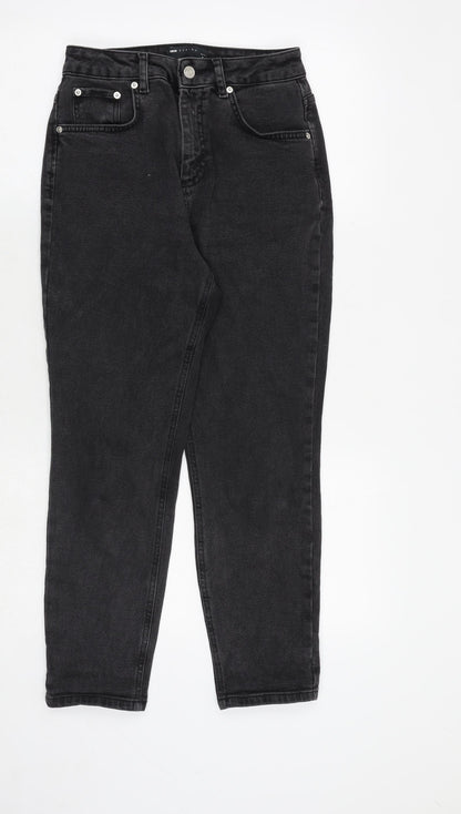 ASOS Womens Black Cotton Tapered Jeans Size 26 in L28 in Regular Zip