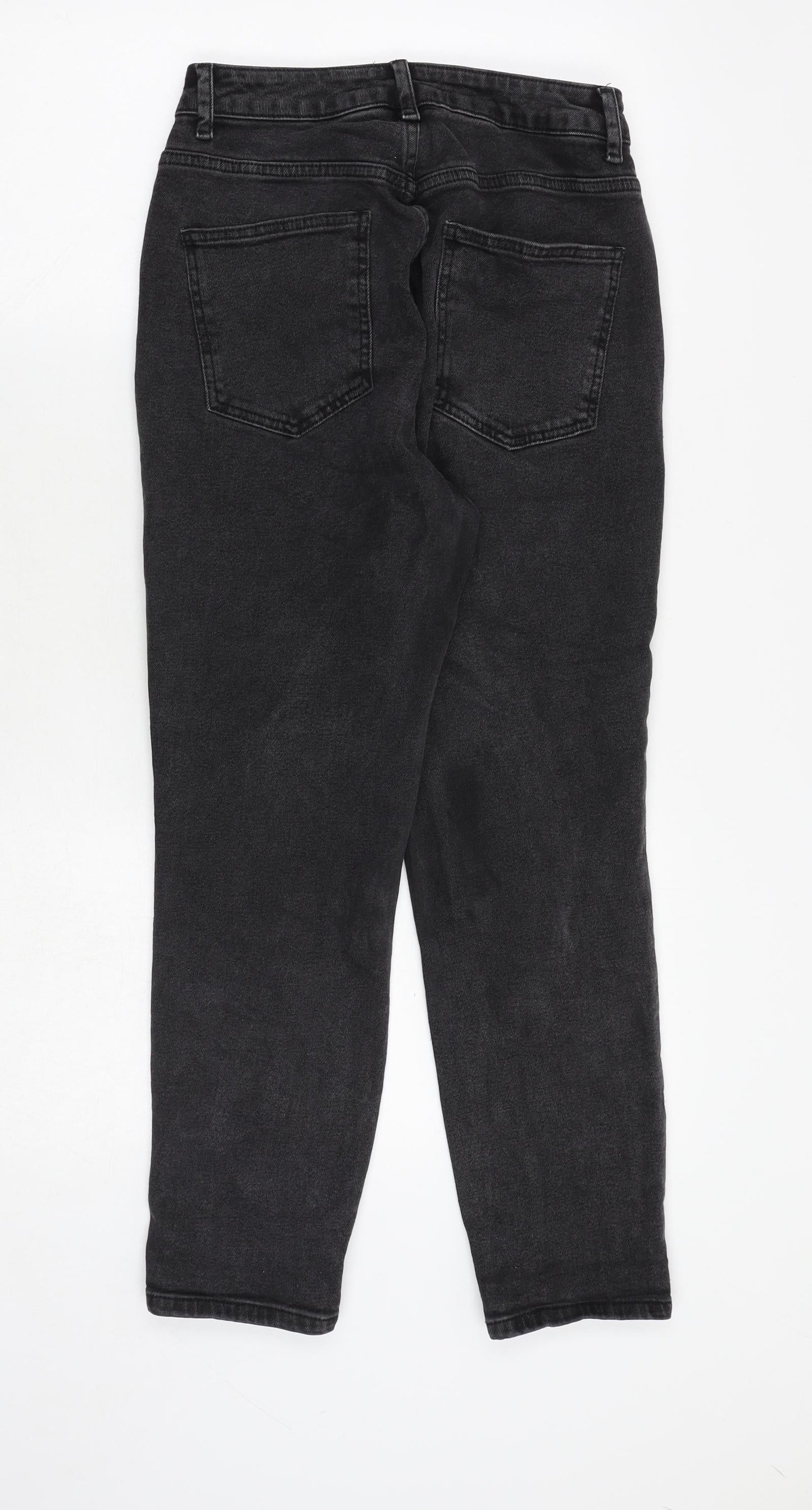ASOS Womens Black Cotton Tapered Jeans Size 26 in L28 in Regular Zip