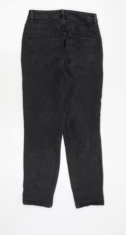 ASOS Womens Black Cotton Tapered Jeans Size 26 in L28 in Regular Zip