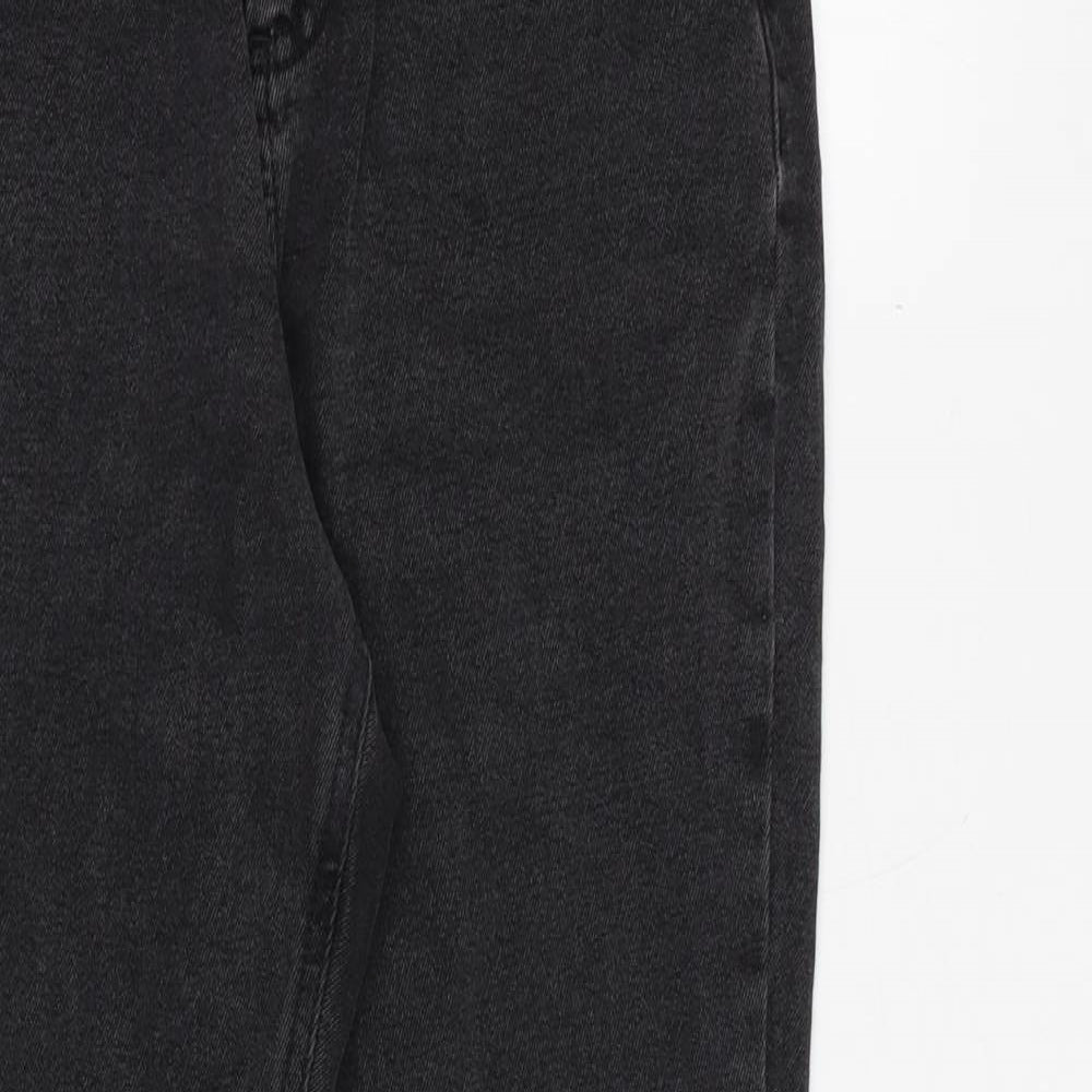 ASOS Womens Black Cotton Tapered Jeans Size 26 in L28 in Regular Zip