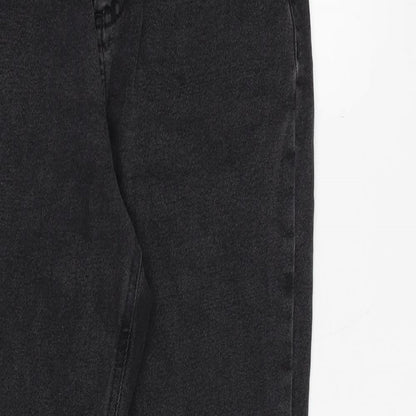 ASOS Womens Black Cotton Tapered Jeans Size 26 in L28 in Regular Zip
