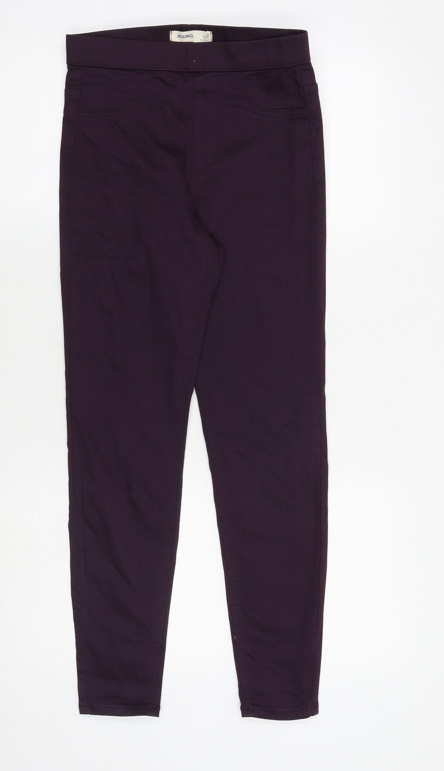 Womens UK Size 6 Marks and Spencer Regular Fit Jegging Purple Jeans