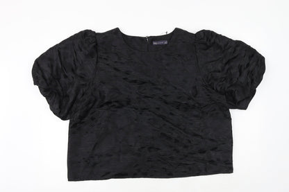 Womens UK Size 18 Marks and Spencer Black Cropped Tank