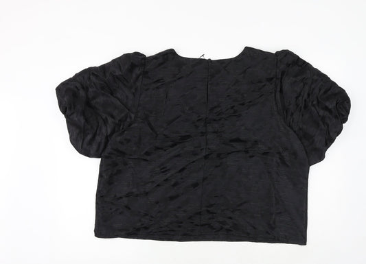 Womens UK Size 18 Marks and Spencer Black Cropped Tank