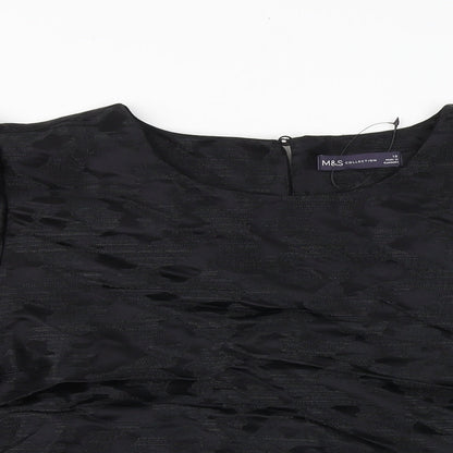 Womens UK Size 18 Marks and Spencer Black Cropped Tank