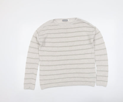 Womens UK Size S Canda Beige Pullover Jumper