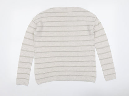 Womens UK Size S Canda Beige Pullover Jumper